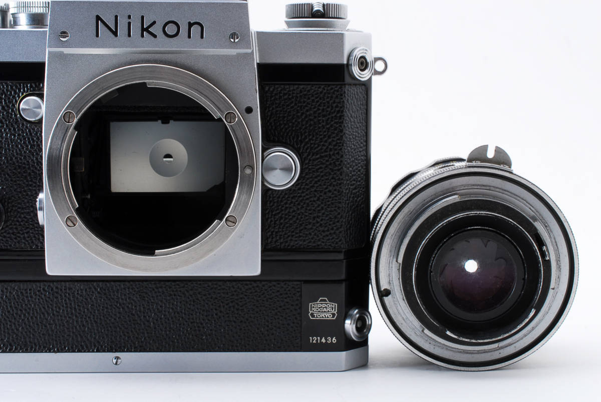 ★☆【超希少】 Nikon Fアイレベル 1964年東京オリンピック仕様 nikkor 50mm f:2 (9枚絞リ) + F36付き #2848☆★の画像9
