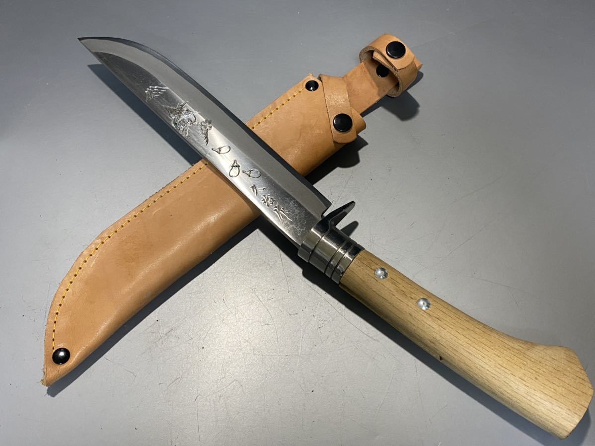 ミリタリー】美品 日本製 久治作 剣鉈 サバイバルナイフ 狩猟刀