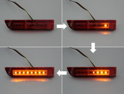 LED リフレクター ブレーキ ライトバー シーケンシャル 流れる ウインカー カローラ ルミオン 10系/20系 アルファード /28-242(B)_画像4