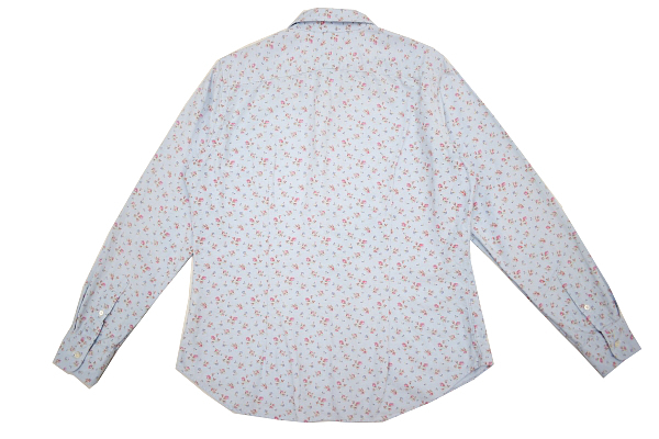 Y-3541★送料無料★超美品★RALPH LAUREN ラルフローレン★正規品 小花柄 ポニー刺繍 長袖 オックスフォード シャツ 3f バスト 88-92cm M_画像6
