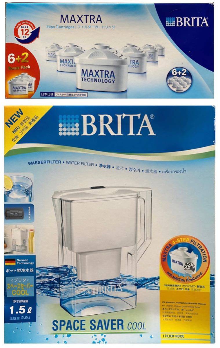 BRITA ブリタ 浄水ポット スペースセーバー 1.5L カートリッジ付本体+