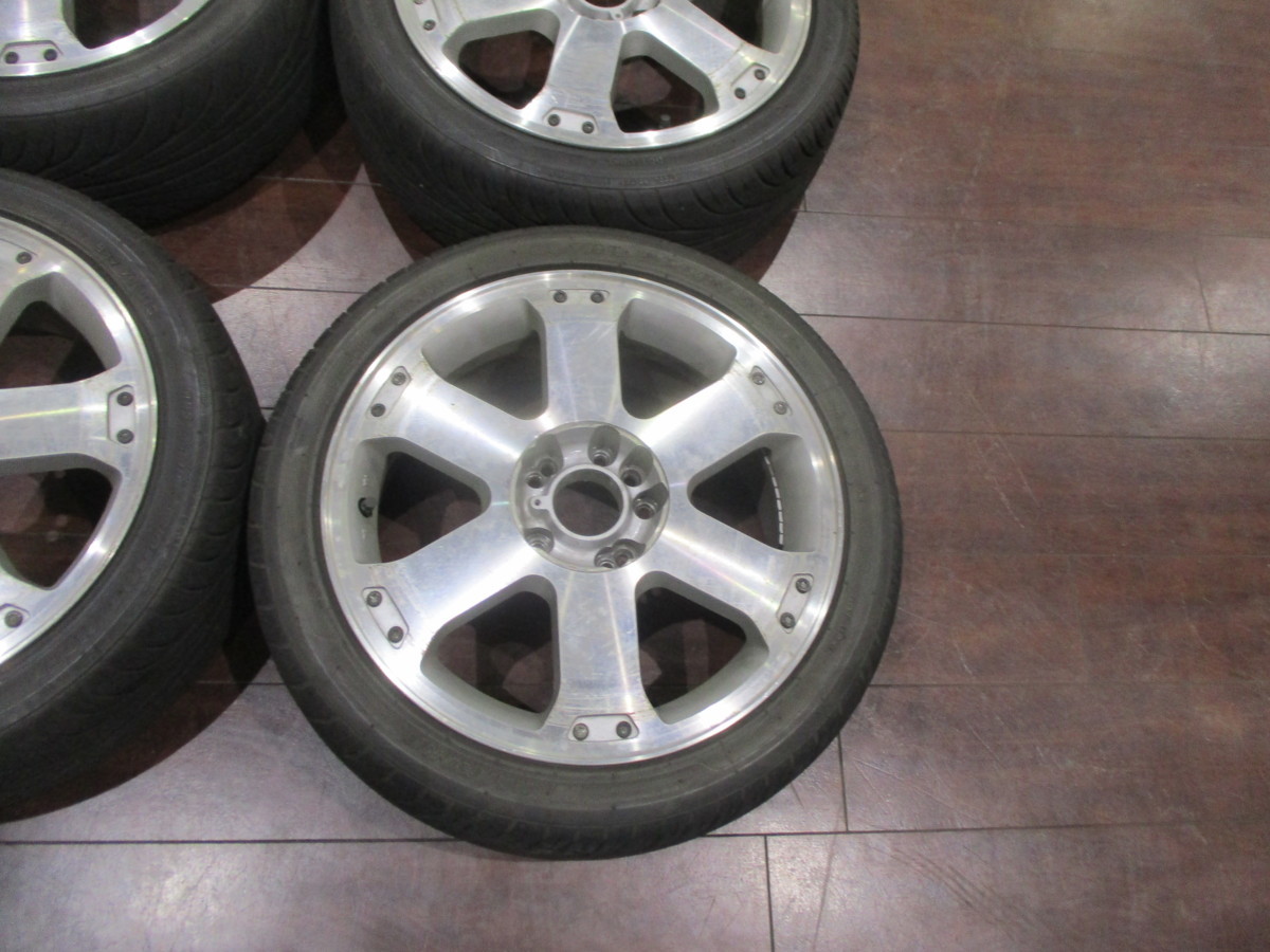 [ large price decline / last liquidation ] used *17 -inch studdless tires aluminium wheel 4 pcs set *205/45R17 7J 114.3 4 hole /5 hole multi +38