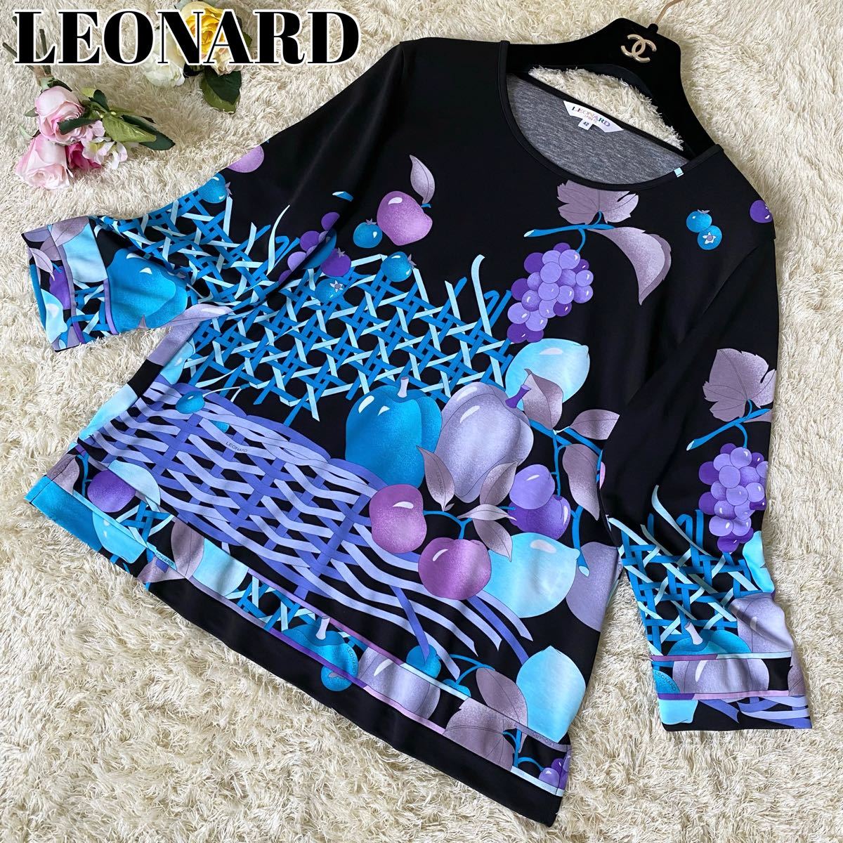 お気に入り 極美品 LEONARD SPORT レオナール お花×フルーツ