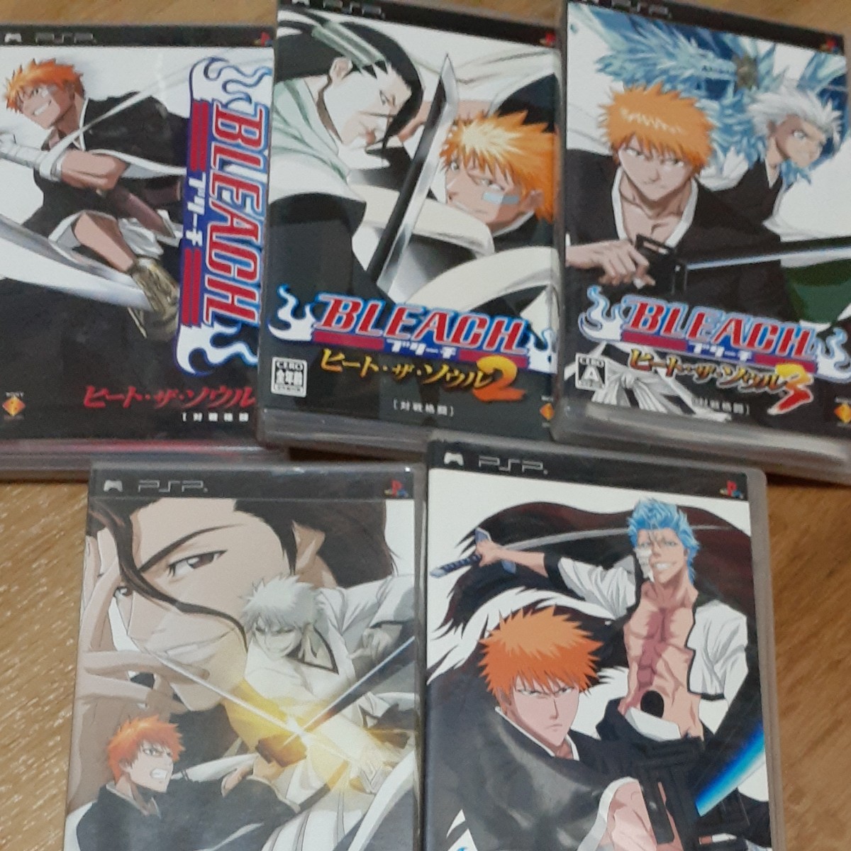 【E】PSP　BLEACH5本セット