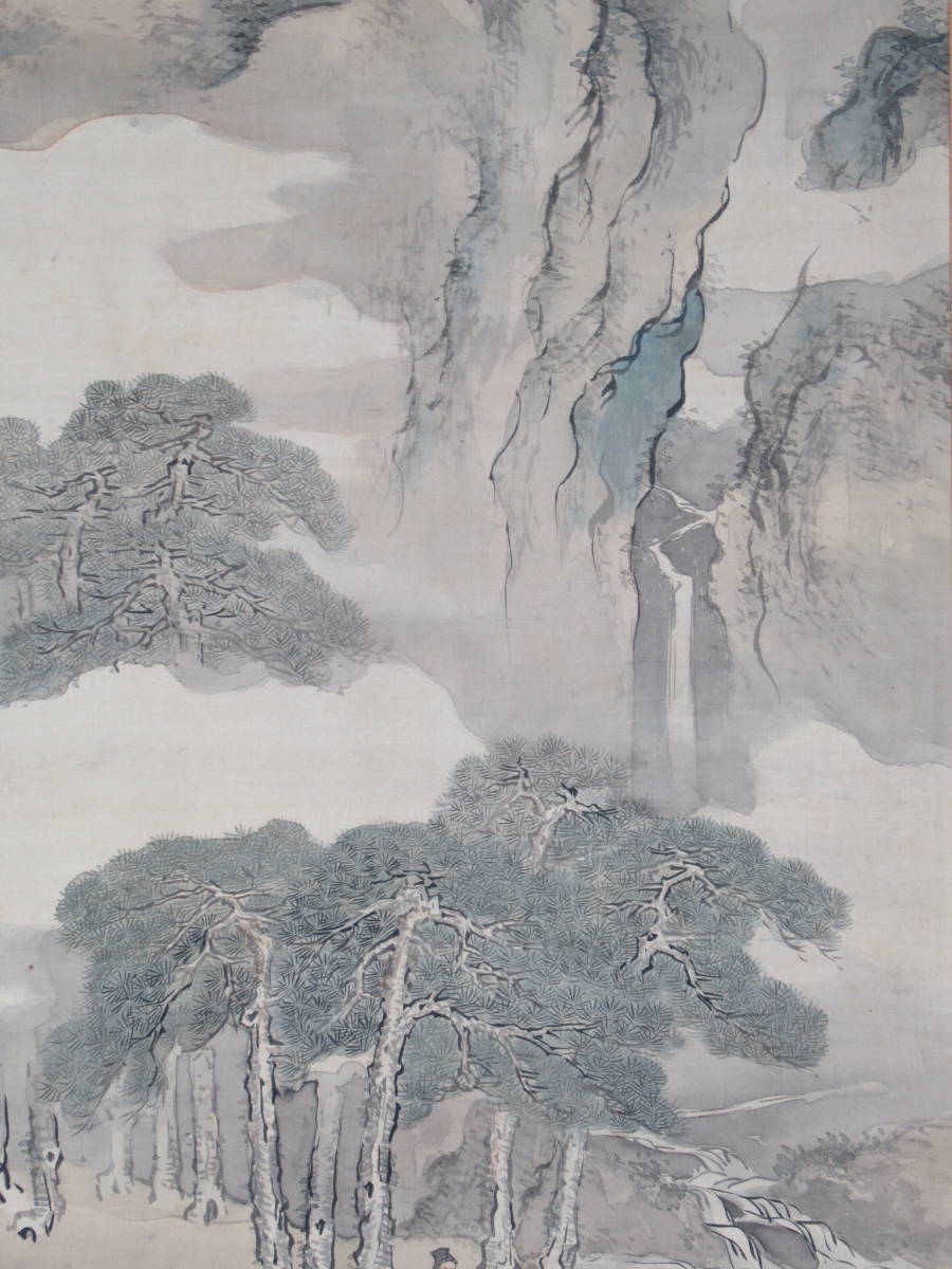 大人も着やすいシンプルファッション美品 山岸純「森」肉筆画 共シール
