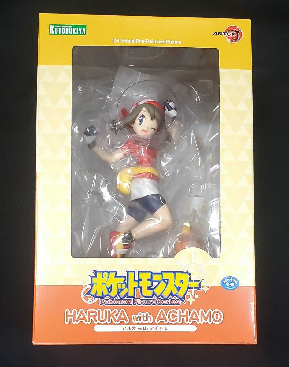 新品・未開封】 ARTFX J ハルカ with アチャモ 特典イラスト色紙付き