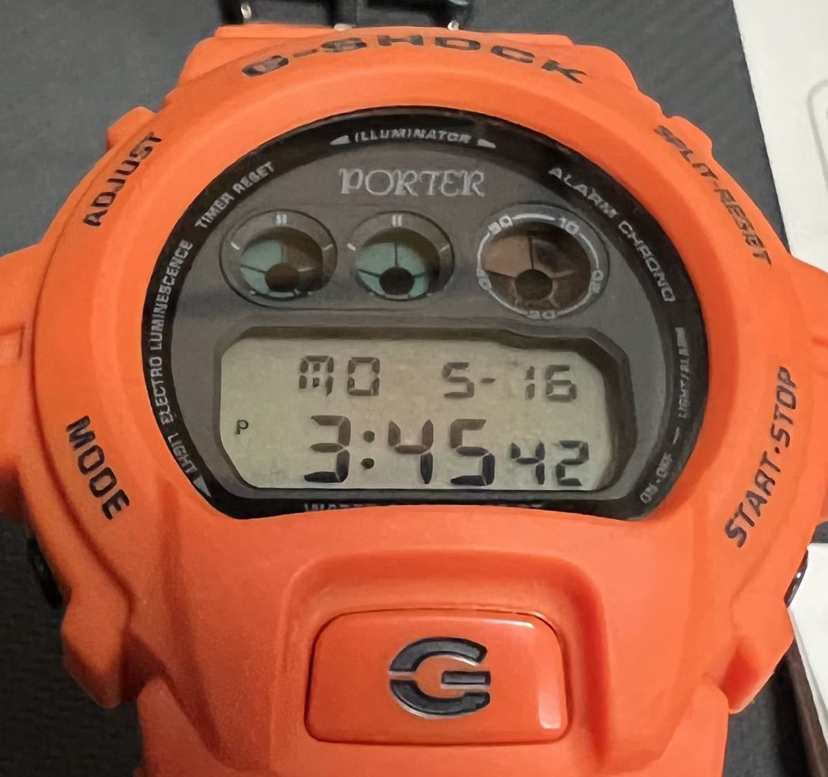 上質で快適 PORTER CASIO G-SHOCK 35周年 DW-6900 オレンジ - 腕時計