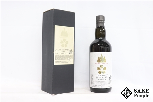 ◇注目! 山桜 ピュアモルト 15年 700ml 43% 箱 ジャパニーズ dinkes
