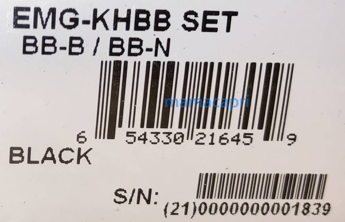 新品EMG KHBB Set Black Kirk Hammett Bone Breaker Active Humbucker
