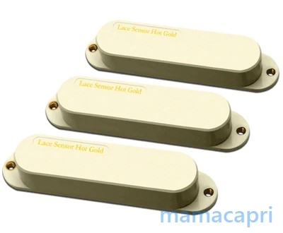 新品Lace Music Hot Gold 6.0k Sensor Cream S/S/S Pickup Setレース