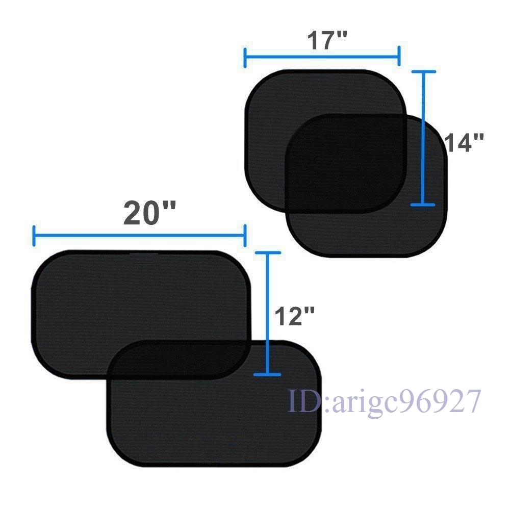 E714★2 個車の窓シェード　車のサンシェードサイドリアのための 80 gsm 車のサンシェイド保護太陽紫外線から_画像3