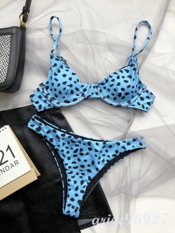 N81* новый продукт 2 позиций комплект леопардовый рисунок bai цвет очарование бикини костюмы купальный костюм 