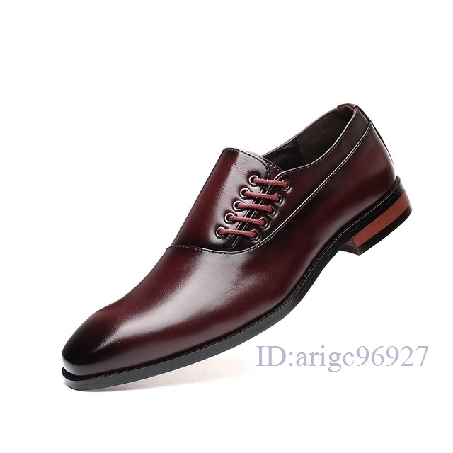 F526★ビジネスシューズ カジュアルシューズ 革靴 紳士靴 フォーマル 大きいサイズあり イエロー 26cm_画像5