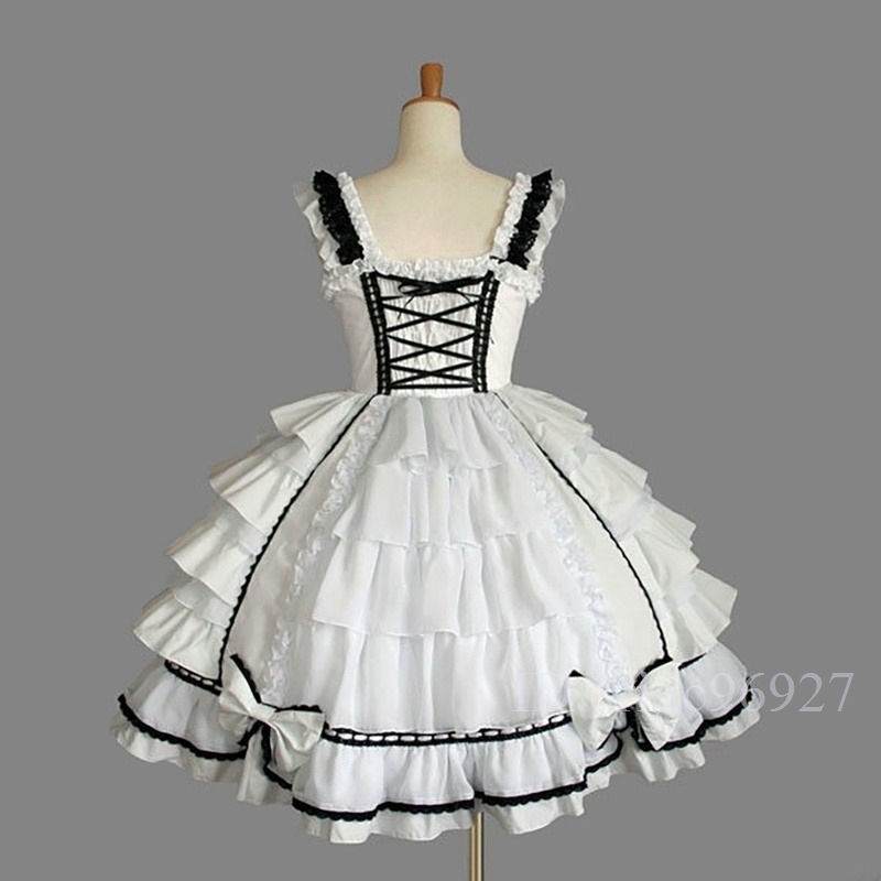 H544*sroli Лолита ga- Lee punk готический meido костюмированная игра One-piece платье Classic Лолита платье оборка 