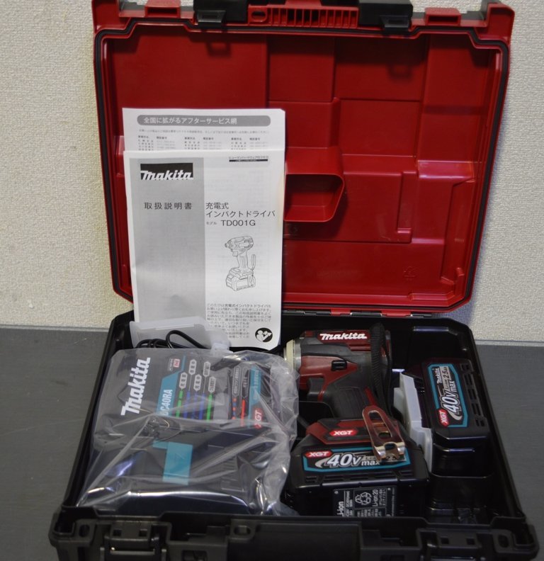 マキタ makita】充電式インパクトドライバ TD001GDXAR 40V MAX用 2.5AH