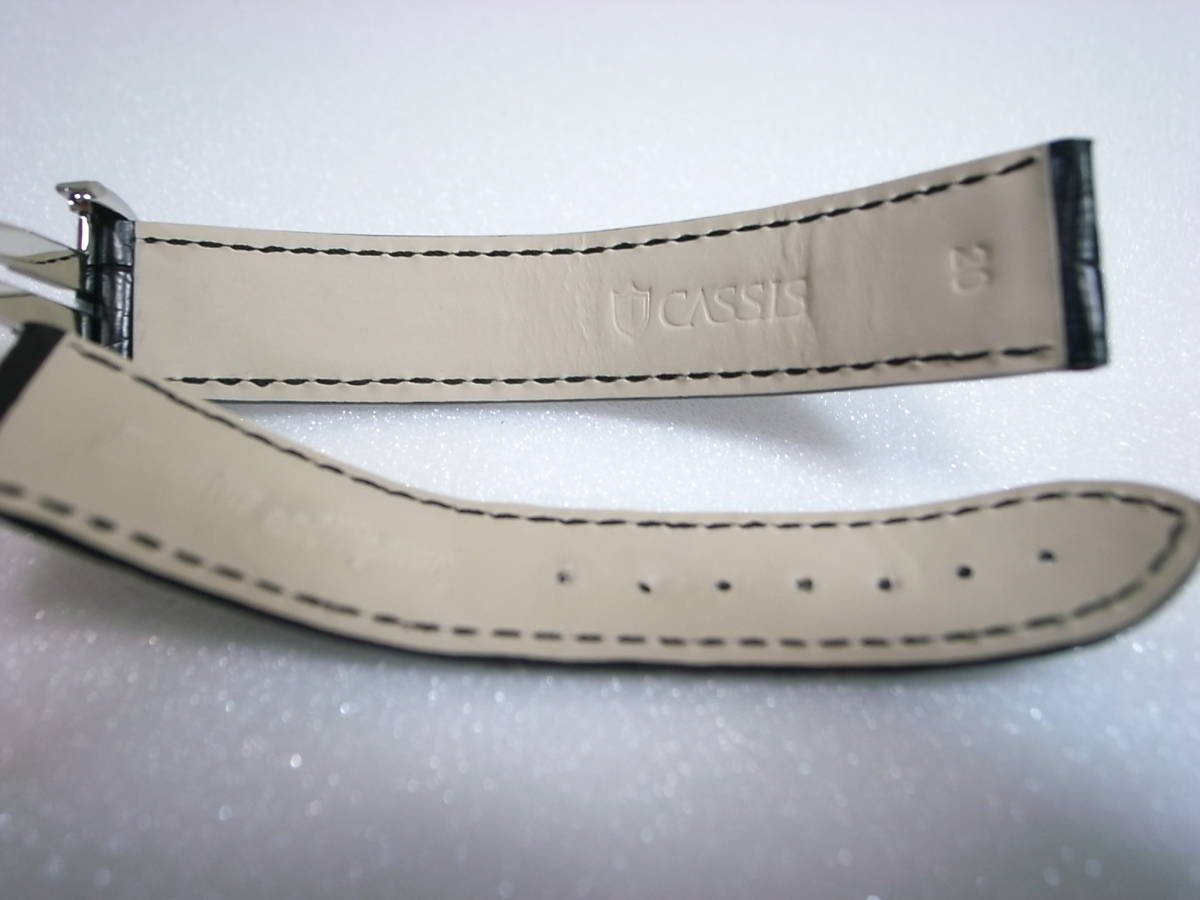 オメガ 純正 Dバックル 20mm 尾錠 & CASSIS アリゲーター オメガ 純正 Dバックル 20mm 尾錠 & CASSIS アリゲーター