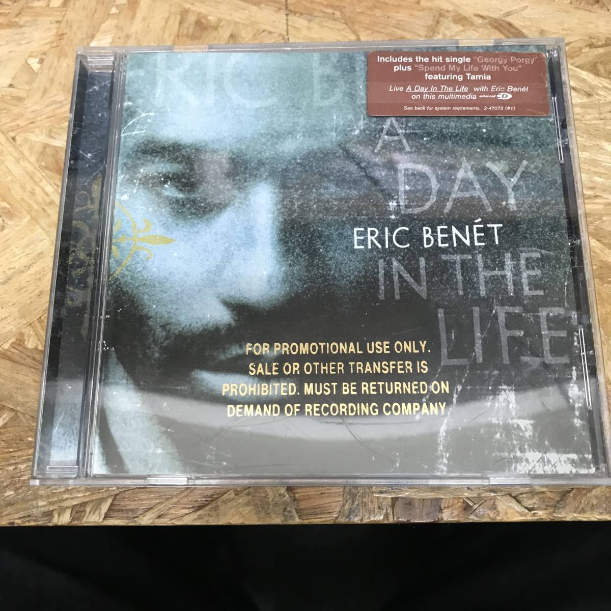 ● HIPHOP,R&B ERIC BENET - A DAY IN THE LIFE アルバム,名盤,PROMO盤 CD 中古品_画像1