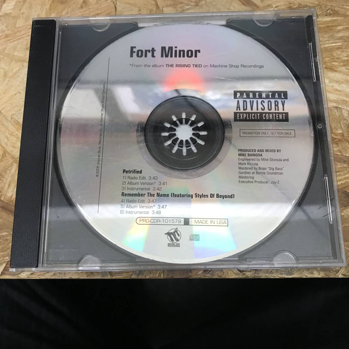 ● HIPHOP,R&B FORT MINOR - PETRIFIED / REMEMBER THE NAME INST,シングル,PROMO盤! CD 中古品_画像1