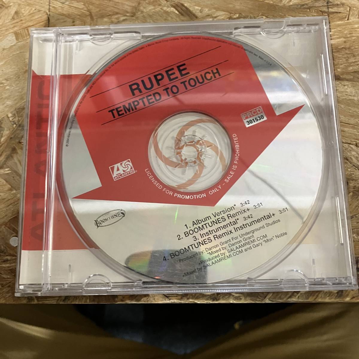 シ● HIPHOP,R&B RUPEE - TEMPTED TO TOUCH INST,シングル,PROMO盤 CD 中古品_画像1