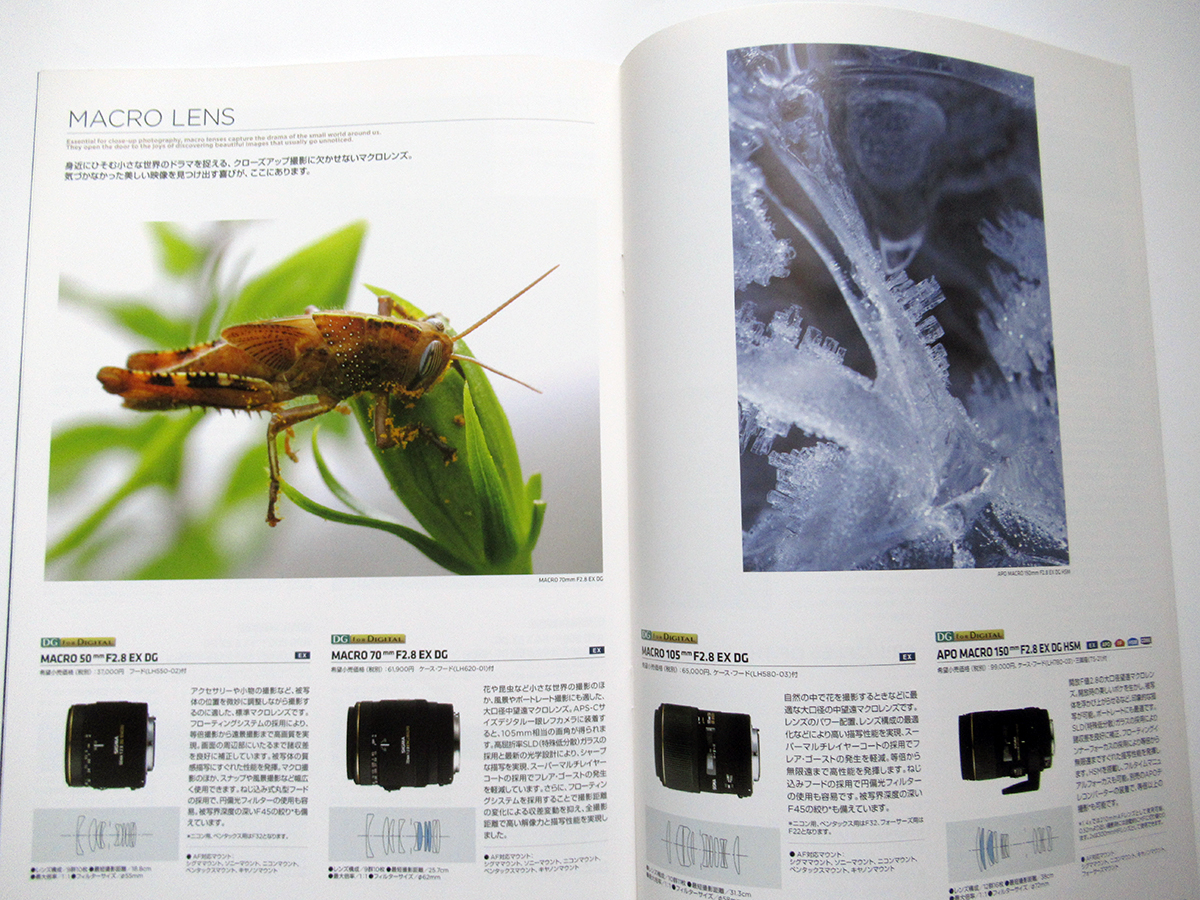 [ catalog only ] SIGMA LENS CATALOGUE (2010 year 9 month )
