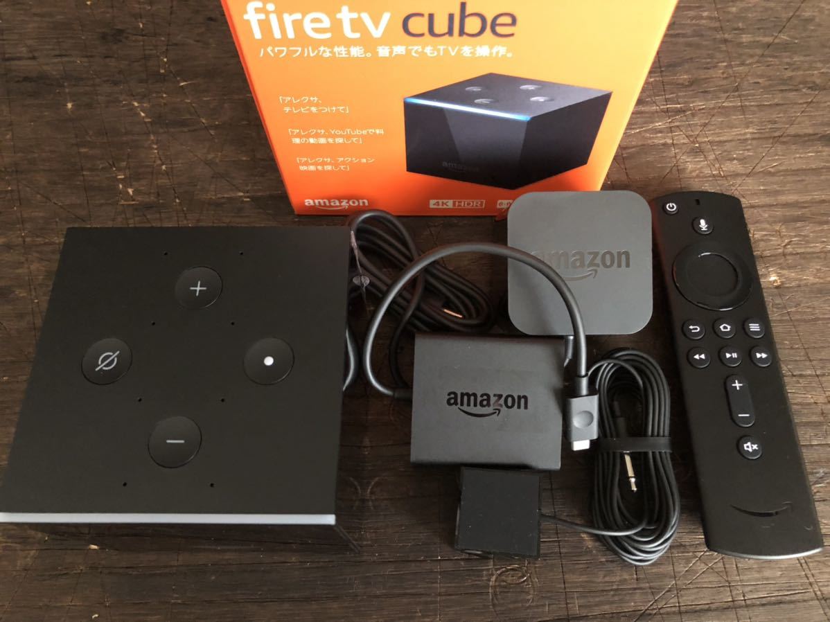 AE]Amazon Fire TV Cube - 4K・HDR対応 Alexa対応音声認識リモコン付属