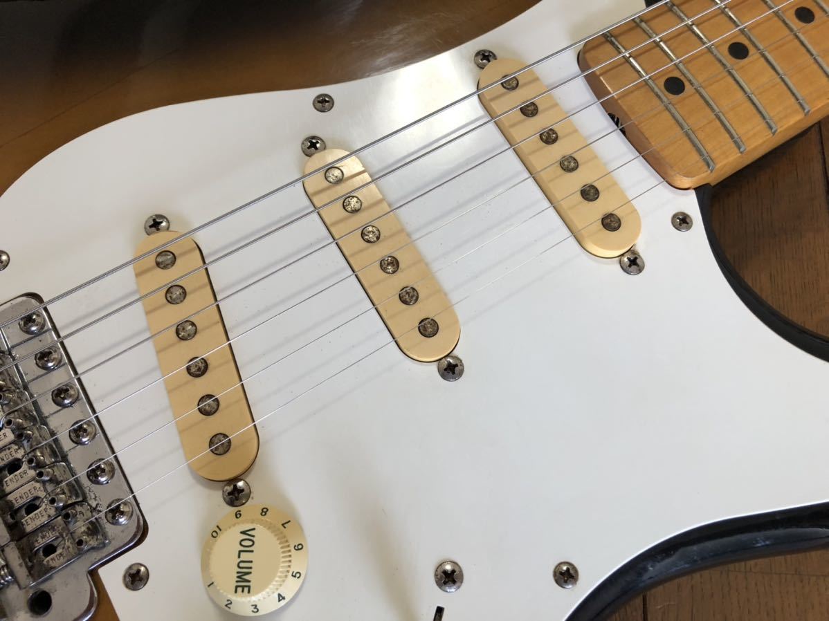 [GT]Fender Japan Squier フェンダー・ジャパン・スクワイヤー ST57 2TS サンバースト Eシリアル メイプル1ピースネック！Made in Japanの画像5