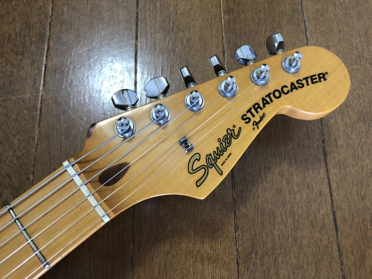 [GT]Fender Japan Squier フェンダー・ジャパン・スクワイヤー ST57 2TS サンバースト Eシリアル メイプル1ピースネック！Made in Japanの画像7