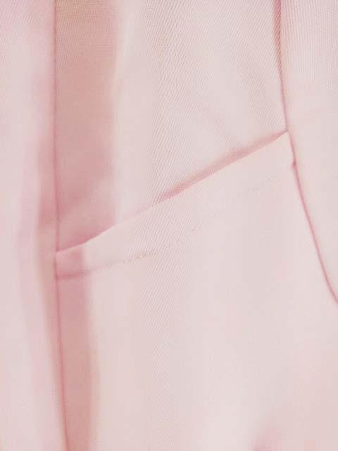 CH2404* new goods double tsu il tuck sleeve jacket collar button left . pocket front left pocket change button attaching L size pink postage 510 jpy 