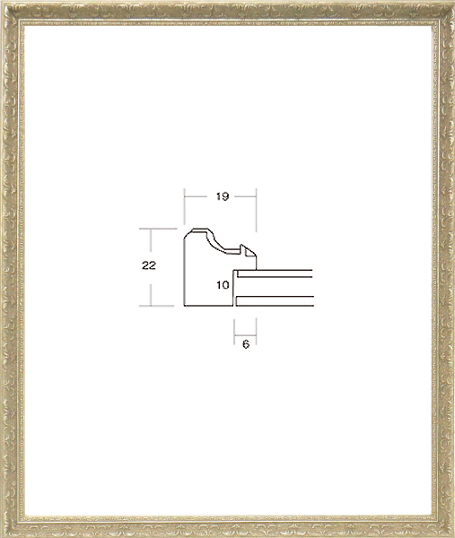 デッサン用額縁 軽量フレーム UVカットアクリル仕様 8232 半切 シルバー 銀_画像1