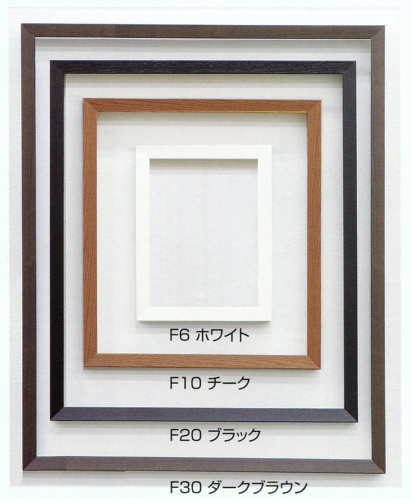 額縁　油絵/油彩額縁 出展用木製仮縁 3485 F60号 ホワイト_画像2