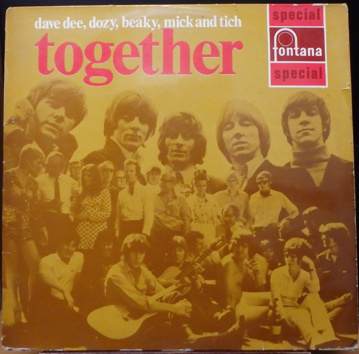 【BG175】DAVE DEE,DOZY,BEAKY,MICK & TICH(デイヴ・ディー・グループ)「Together」, '69 UK Original　★ポップ・ロック_画像1