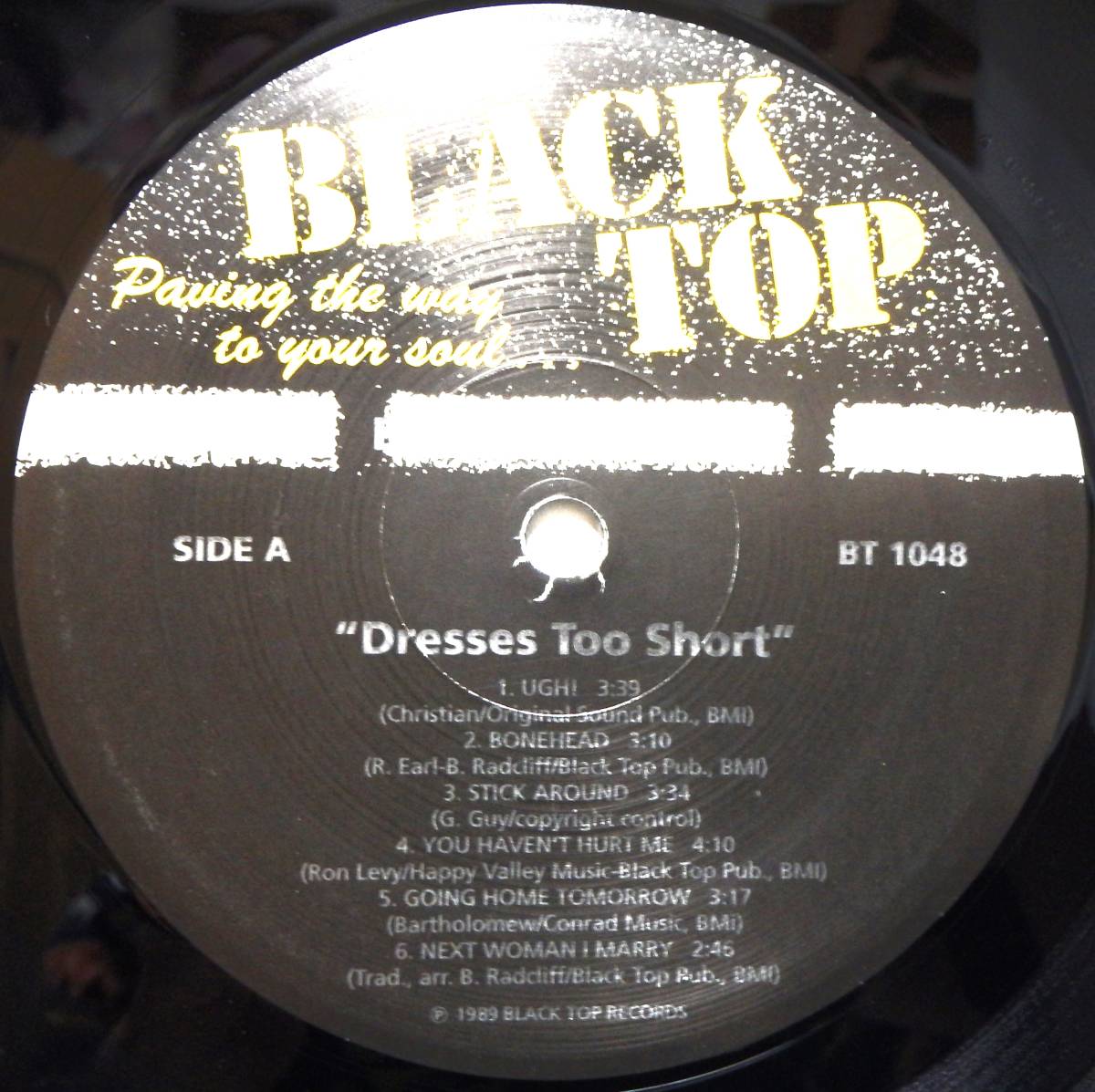 【WB203】BOBBY RADCLIFF 「Dresses Too Short」, ’89 US Original　★ブルース・ロック/シカゴ・ブルース_画像4
