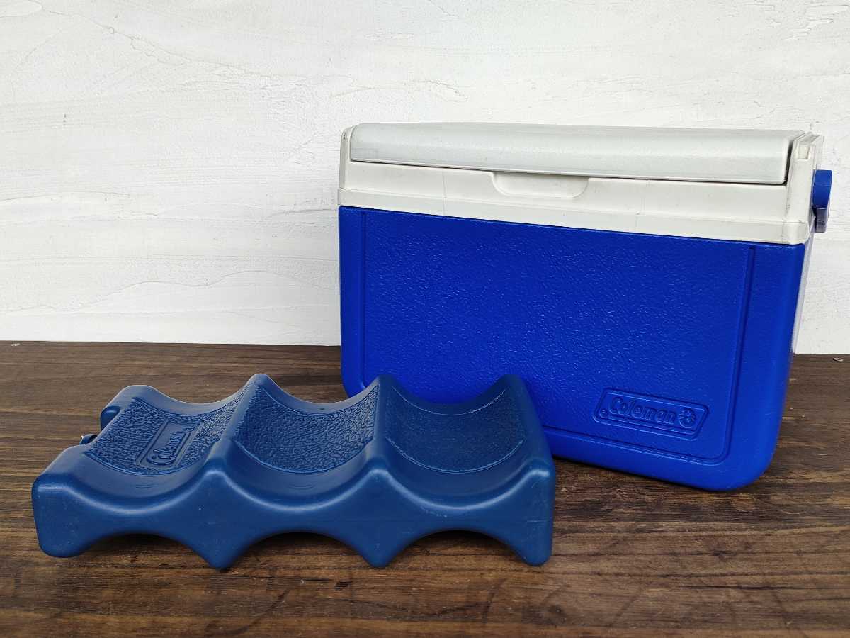 【ホームクリーニング済】コールマン クーラーボックス テイク6 保冷材付 MODEL.5205 ブルー