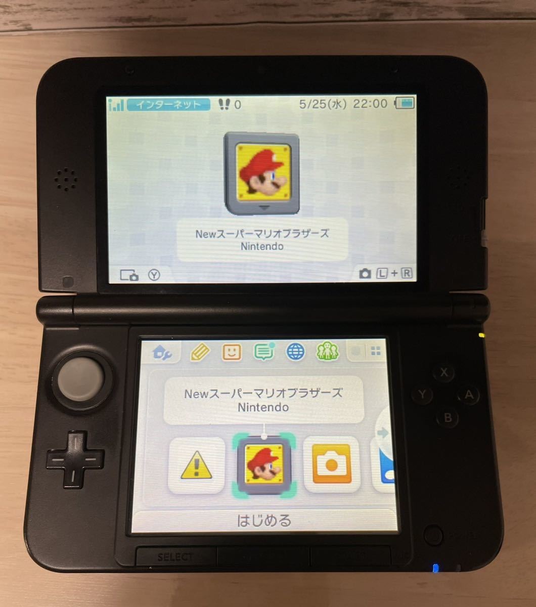 【動作良好】ニンテンドー3DS LL レッドXブラック 本体 純正充電器付き