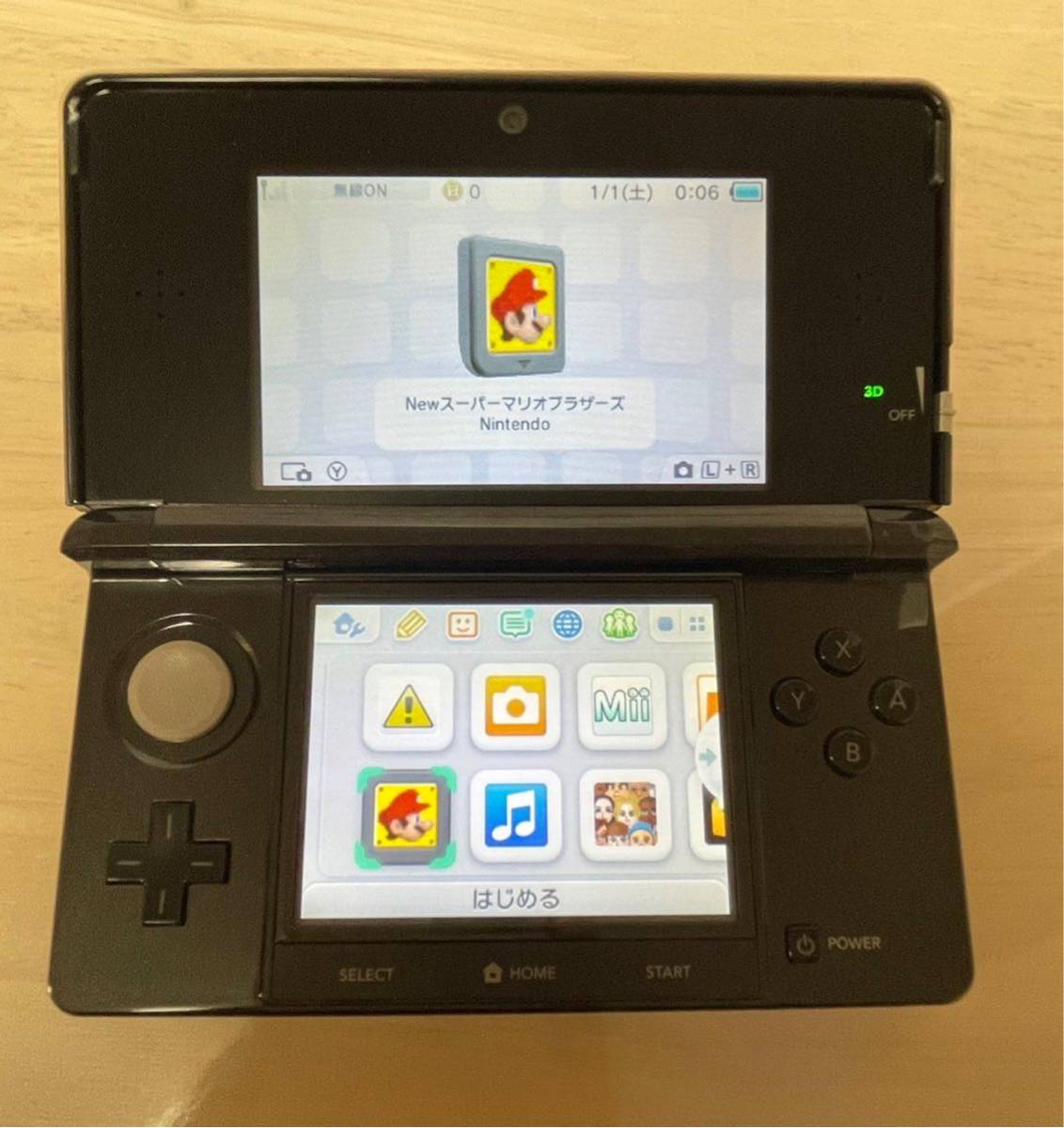 ☆未使用品☆極美品 New ニンテンドー3DSブラック【メーカー生産終了