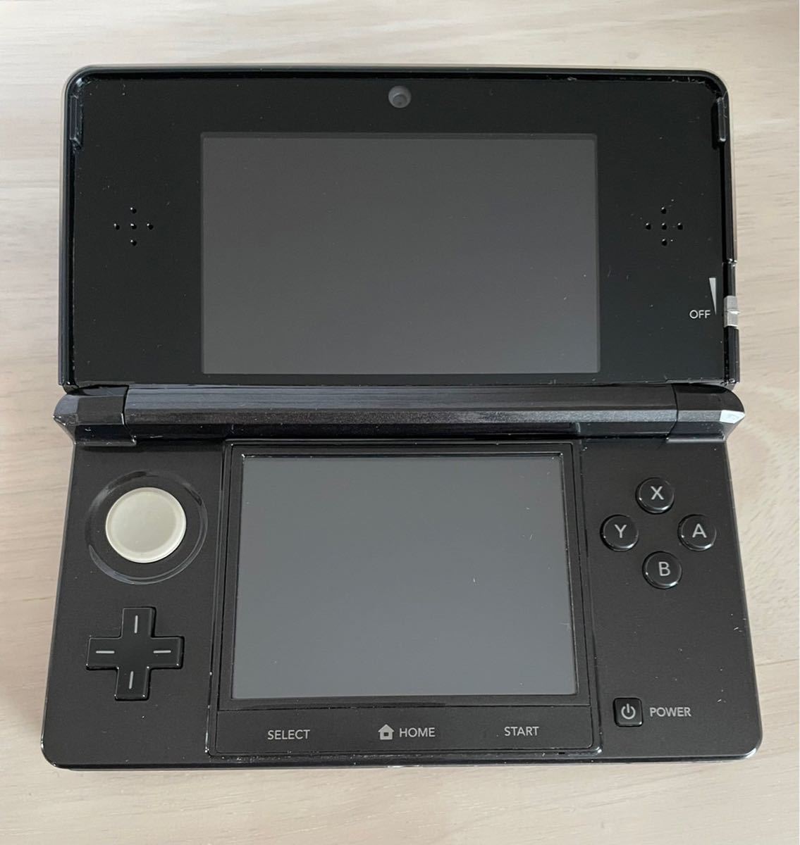 【美品】ニンテンドー3DS コスモブラック 本体 タッチペン