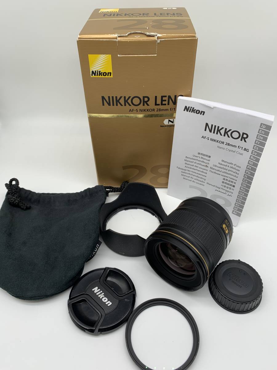 NIKON】AF-S NIKKOR 28mm F1.8 G ナノクリスタル 単焦点 ニコン bpbd