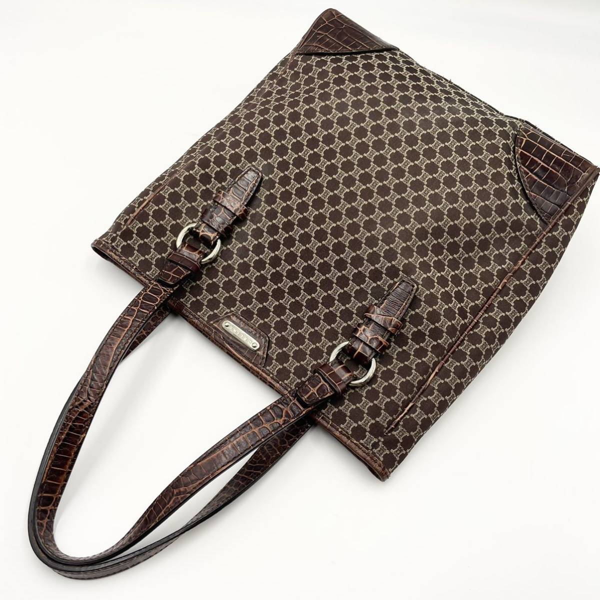 1円【希少・極美品】CELINE セリーヌ トートバッグ トリオンフ