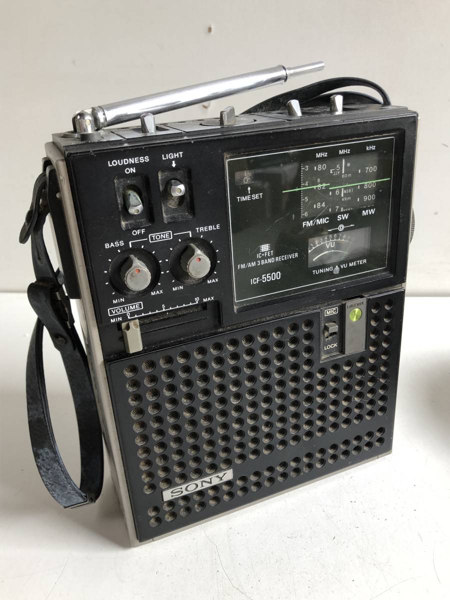 ⑤◆SONY ソニー◆スカイセンサー ICF-5500 DCアダプター ラジオ オーディオ機器 通電確認済み_画像1