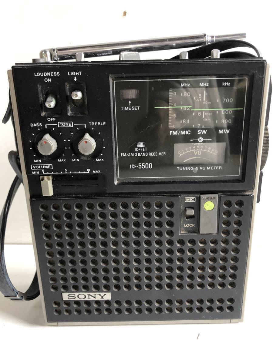 ⑤◆SONY ソニー◆スカイセンサー ICF-5500 DCアダプター ラジオ オーディオ機器 通電確認済み_画像2