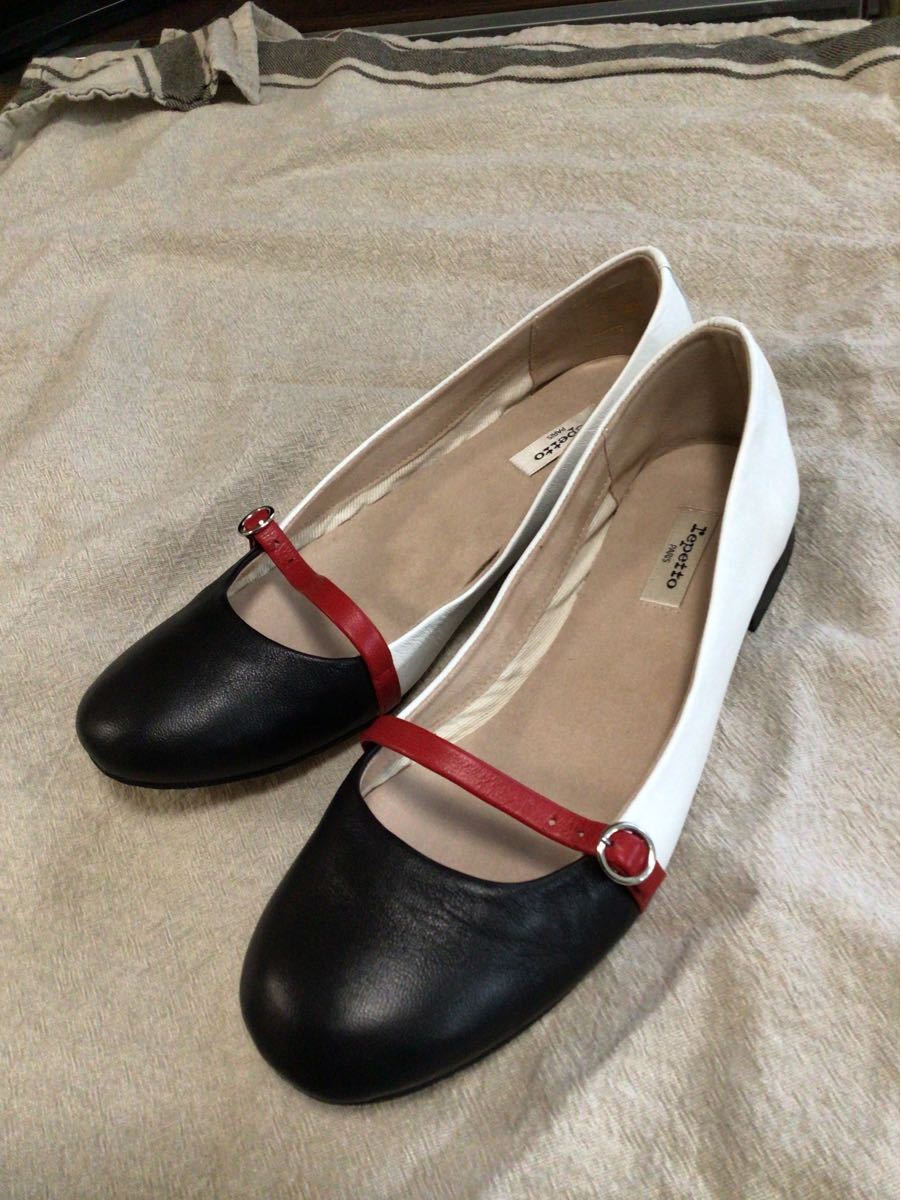 レペット Repetto バレエシューズ パンプス フラットシューズ 黒赤白