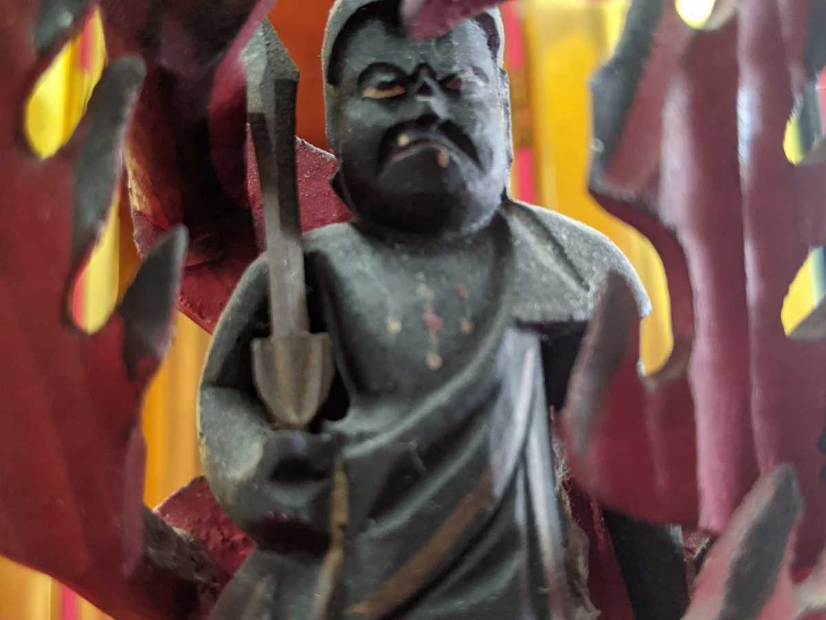 仏教美術 不動明王 木彫 厨子入 高18cm 厨子高25cm aca-is.com