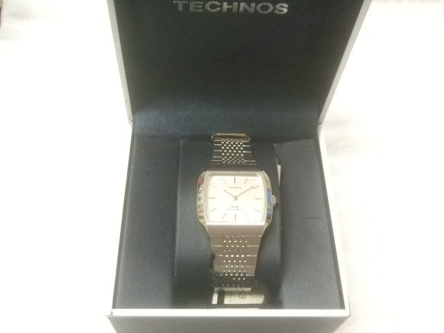未使用レトロ当時物高級メンズテクノススカイクオーツ腕時計　T535