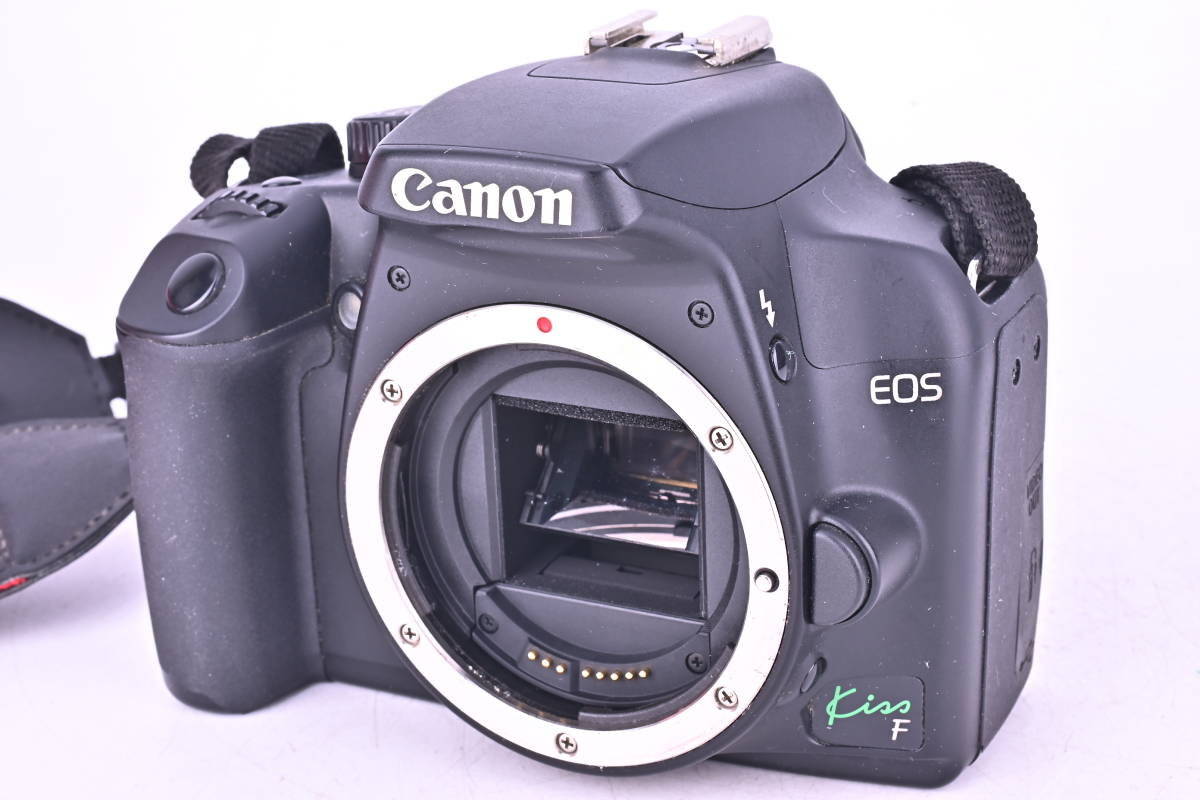 C5-2924 Canon キヤノン EOS Kiss F 18-55 IS Kit 一眼レフデジタルカメラ オートフォーカス_画像2