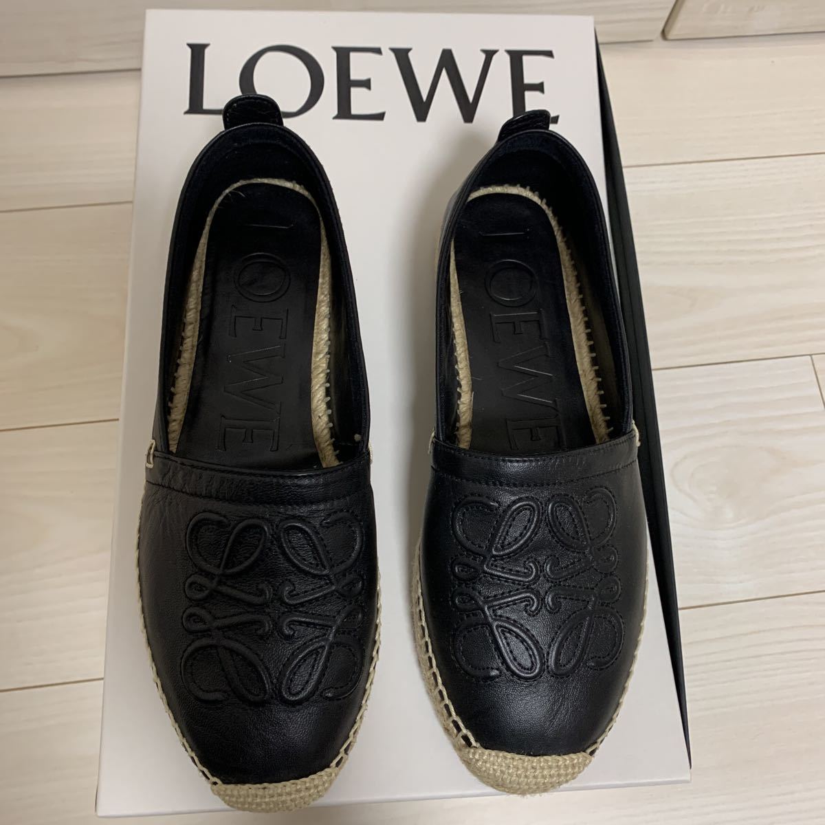 LOEWE ロエベ 靴 シューズ エスパドリューユ スリッポン レザー _画像2