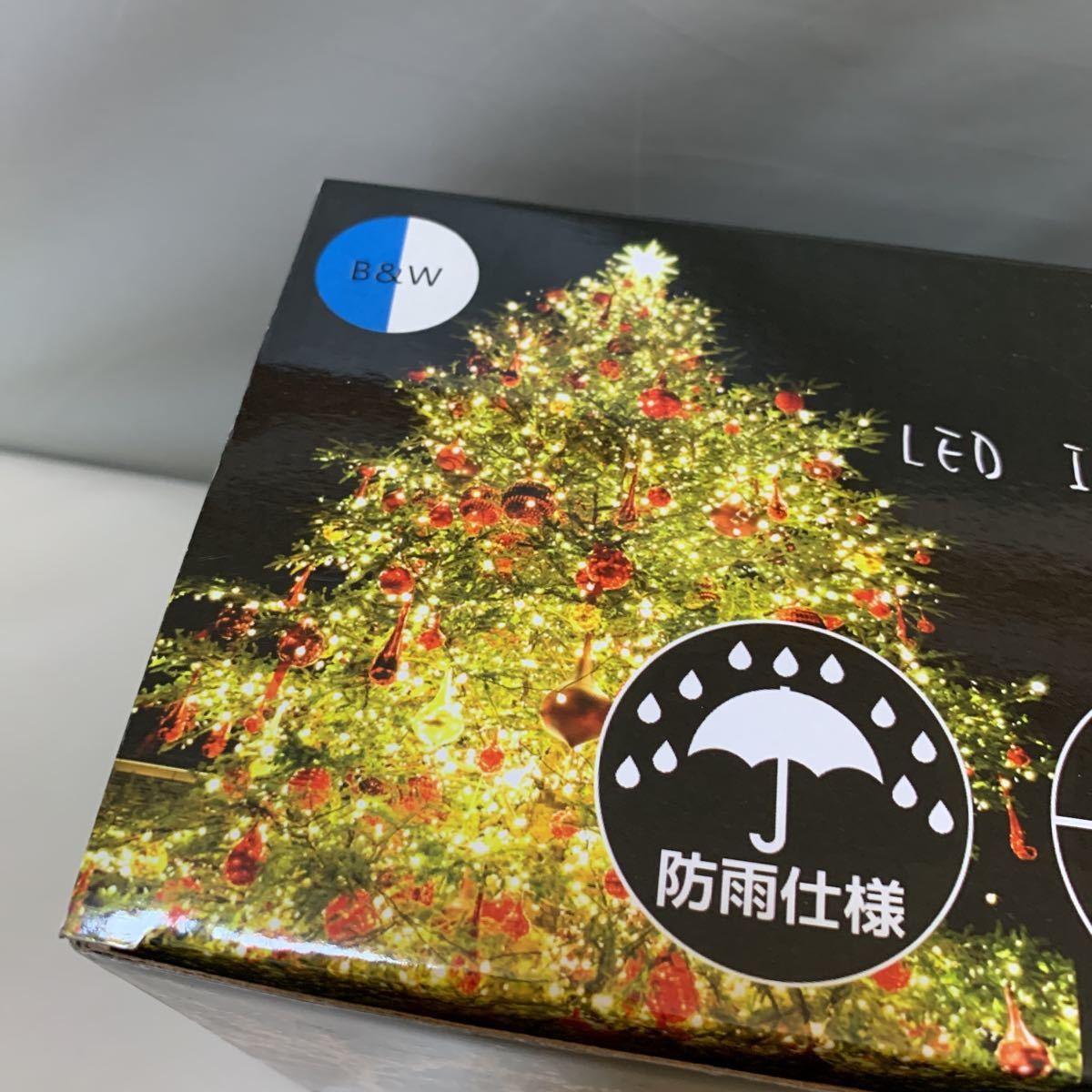 Z9421 日本市場向け　LED 200球 イルミネーション 全8パターン 点灯記憶装置 メモリー機能 約20m ブルー　ホワイト_画像4