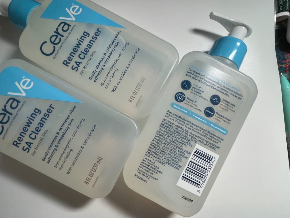 在庫有り お買い得 【匿名配送】CeraVe Renewing SA Cleanser2本セット