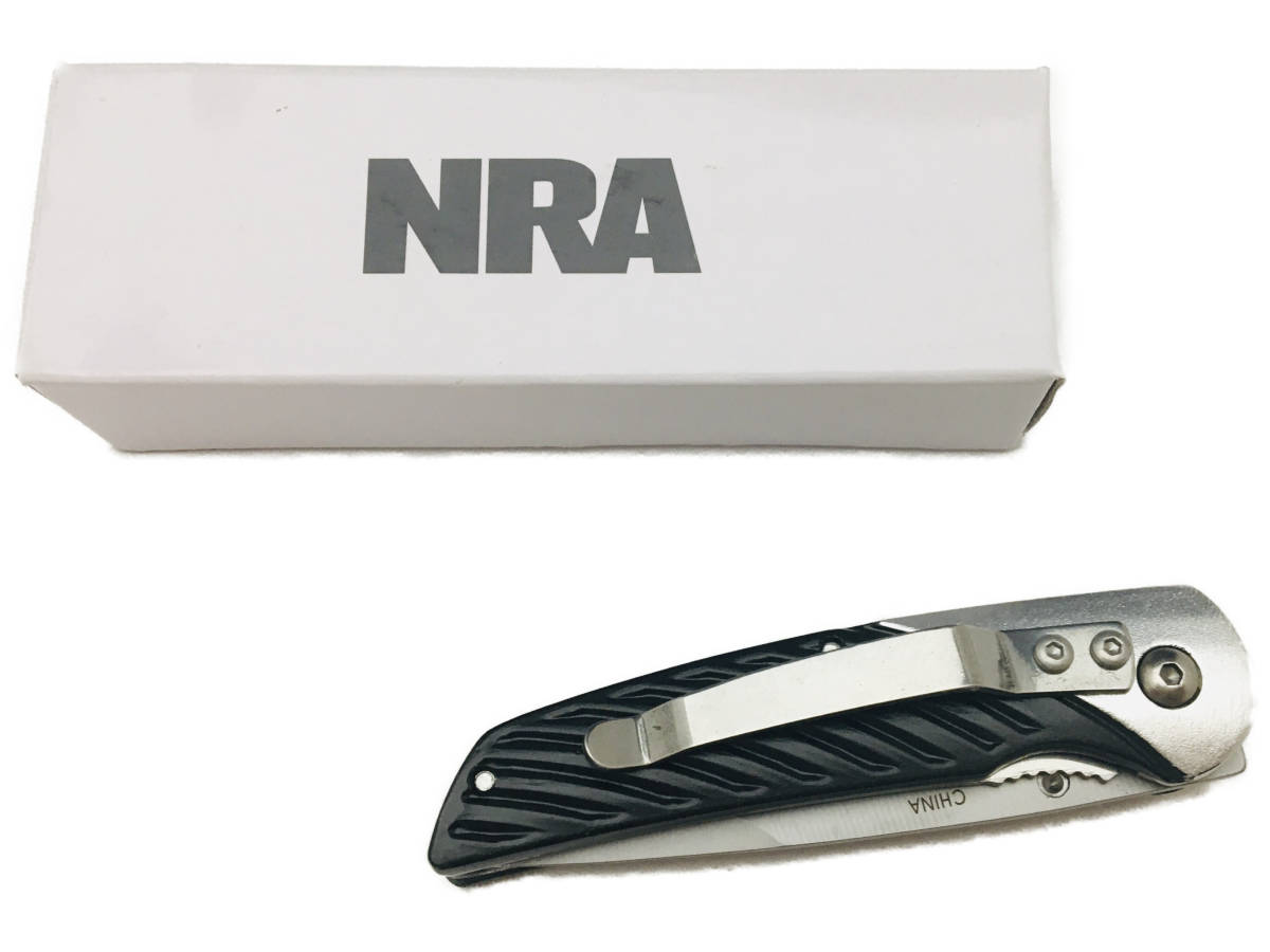 折りたたみナイフ　フォールディングナイフ　NRA (全米ライフル協会)　ノベルティグッズ