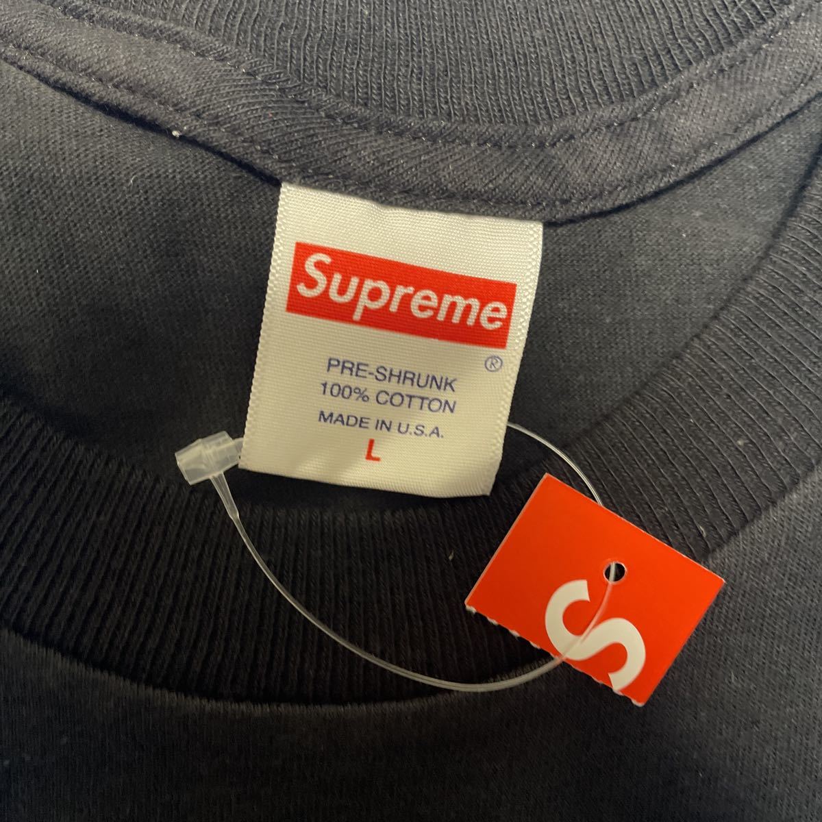 送料無料 店舗購入 半タグ付 Supreme KAWS Chalk Box Logo Tee Black