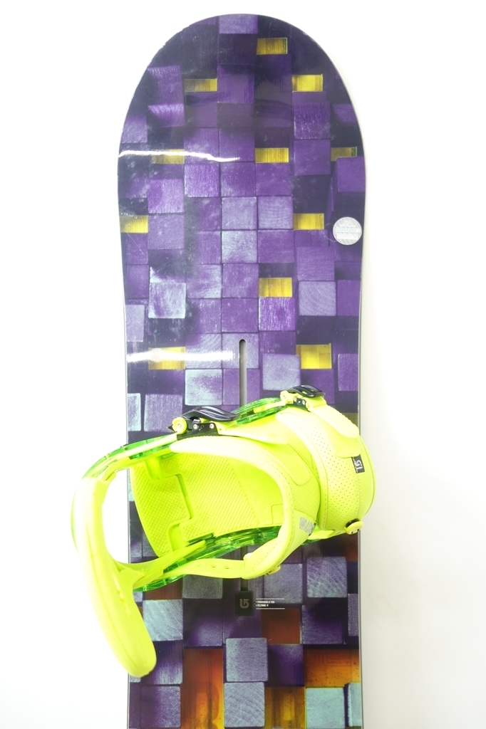 中古 13/14 BURTON PROCESS FV形状 155cm BURTON CUSTOM ビンディング付き スノーボード バートン プロセス_画像2